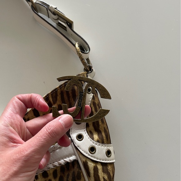 Authentic Just Cavalli Leopard Hobo Bag - Picture 5 of 17